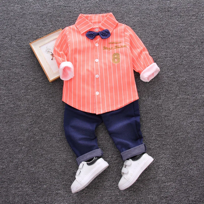 New Spring Autumn Baby Clothes Suit Children Boys Casual Shirt Pants 2Pcs/Sets Kids Outfits Toddler Costume Infant Tracksuits