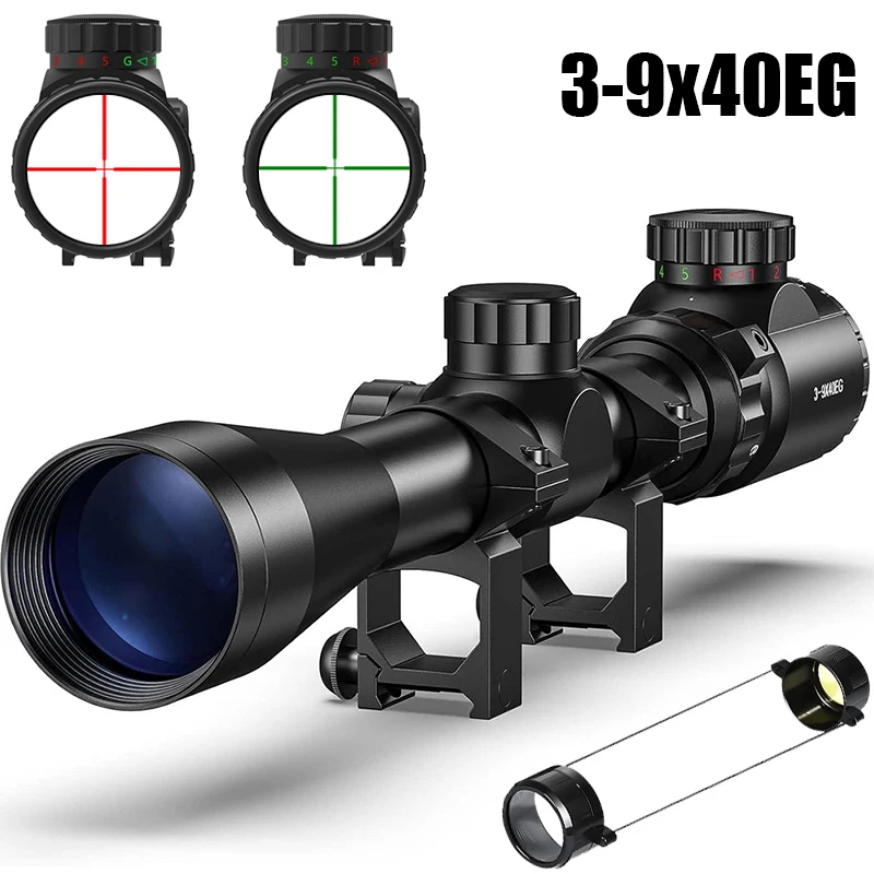 3-9X40 Telescopic Sights for Hunting Compact Air Rifle Scope 11/20mm Rail Optical Sight Illuminated Crosshair Reticle Riflescope