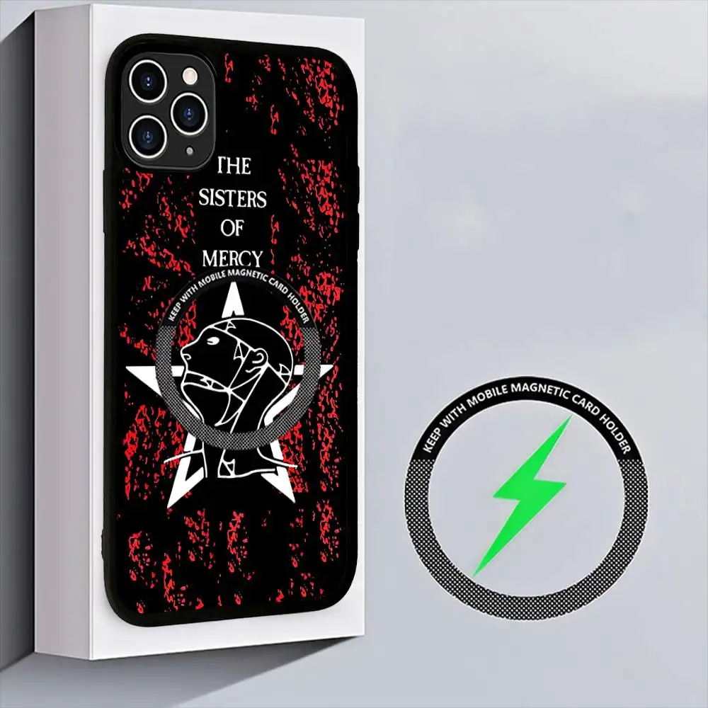 The Sisters Of Mercy Band Phone Case For IPhone 17 16 15 14 13 12 11 Pro Max For Wireless Charger Cover
