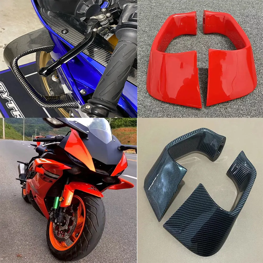 For Yamaha YZF R6 YZF-R6 2008 - 2020 2021 2022 2023 Motorcycle Winglets Aerodynamic Wings Spoiler Fairing Downforce With Bolts