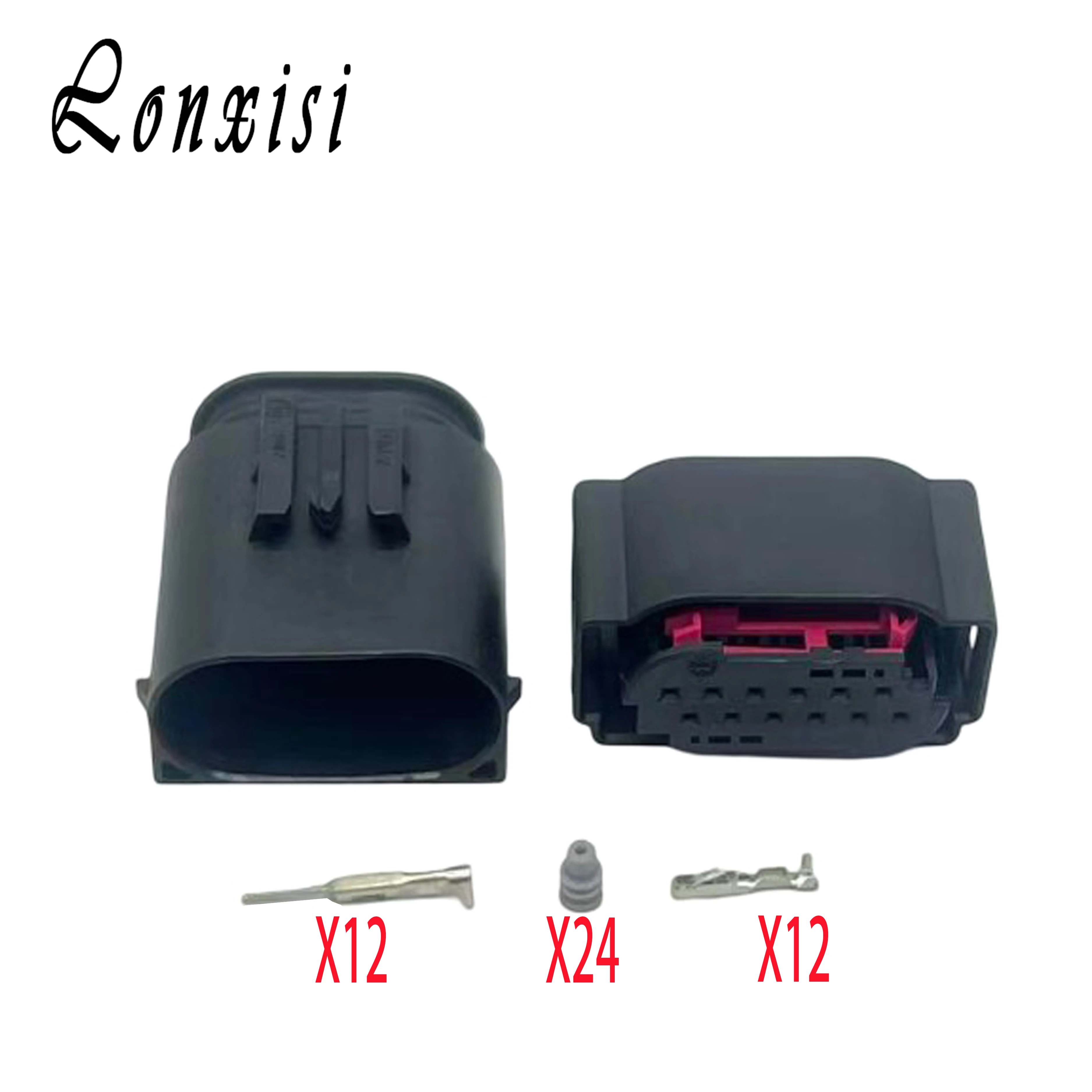 

1/5/10/20 Sets 12 Pin TE Car Connector Lane Assist LCA Steering Sensor Reversing Radar Plug 1-967680-1 For BMW VW Audi Porsche