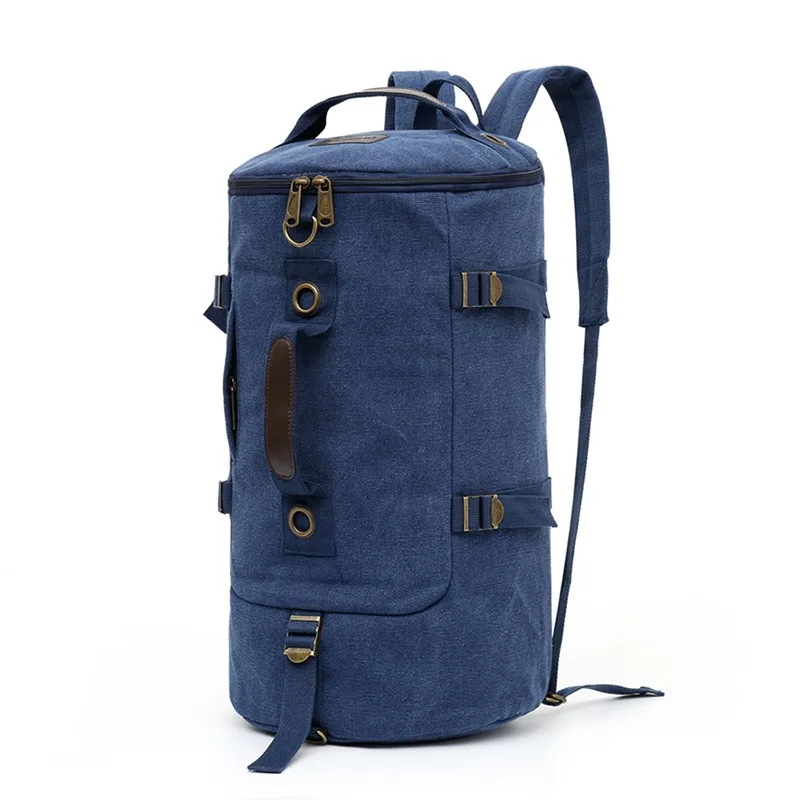 2026 Spring New Arrival Simple Round-Tipped Canvas Backpack for Men and Women, Unisex Laptop Bag for Students, Single Shoulder C