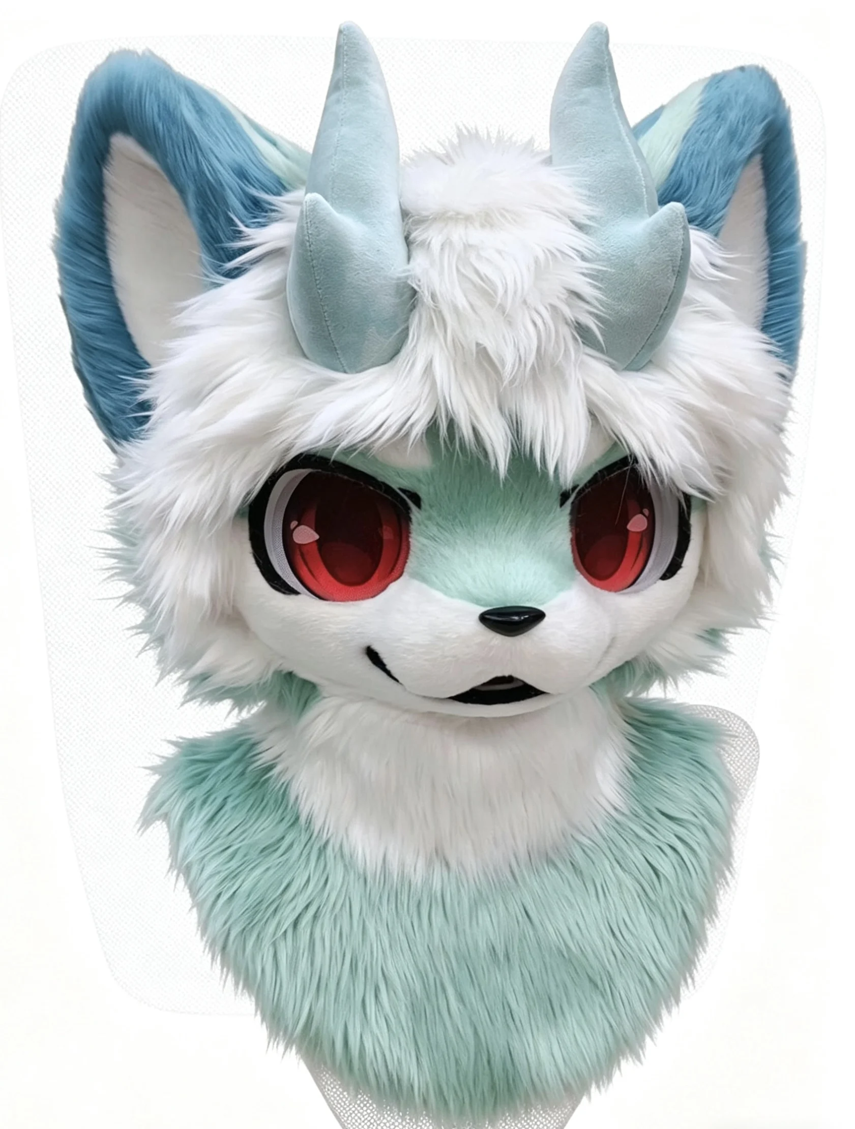 

Fur coat, Fox Husky Wolf Cat Head Figure, Kemono Fursuit, Handmade Helmet, Beast Custom Fur Coat, Kemono Head