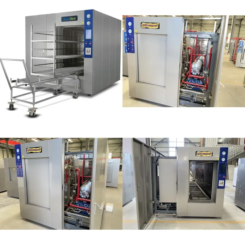 26 HST-1200 Liter Sliding Door Pulsating Vacuum Sterilizer High Temperature Autoclave Sterilizer Instrument for Medical