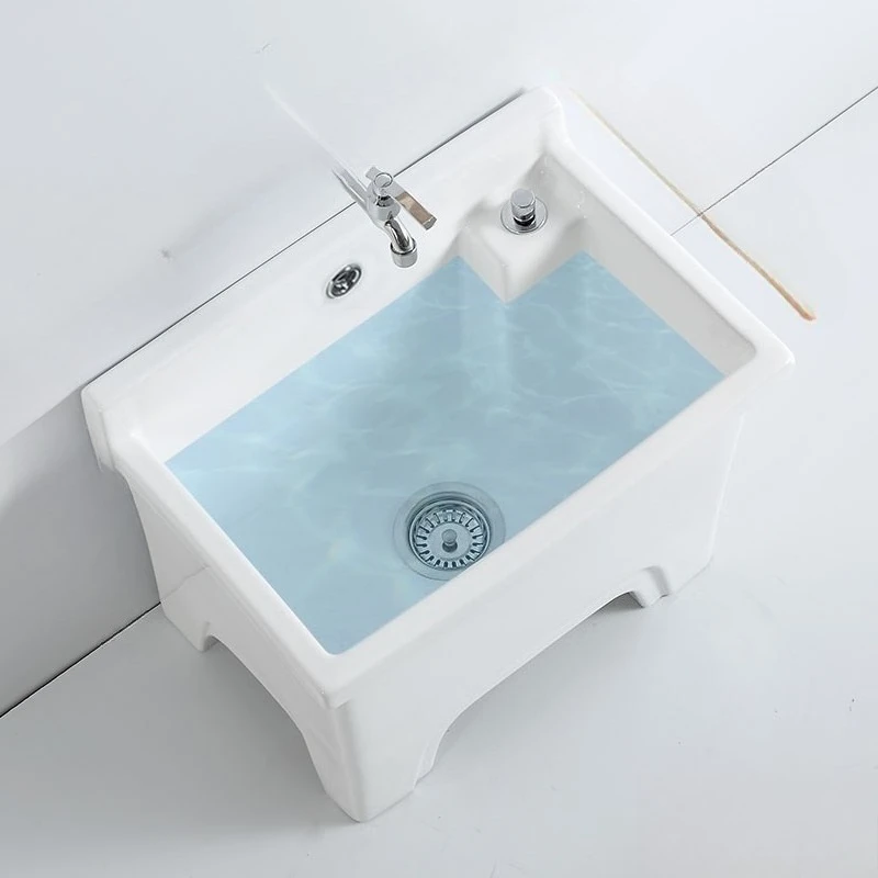 

Mop Pool Bathroom Ceramic Tall Legs Balcony Household