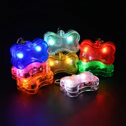 Pet Glowing Bone Pendant, Bright, Night Safe, Adjustable Glowing Pendant for Night Walking