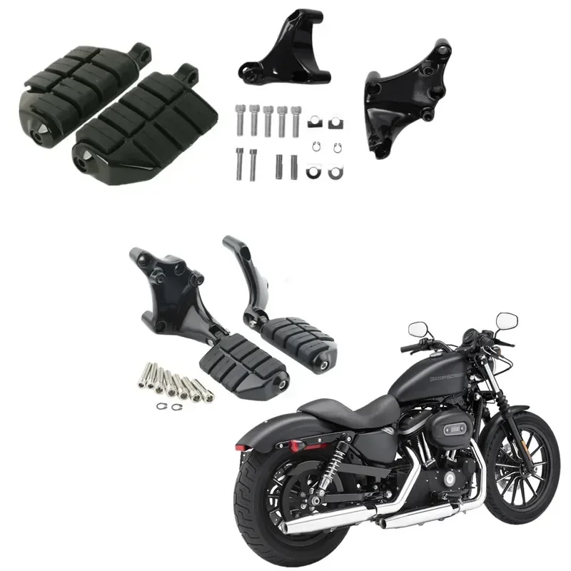 For Harley Sportster XL 883 1200 2014-later Roadster 48 72 Custom SuperLow Motorcycle Footrest Foot Pegs Mount Bracket Motorbike