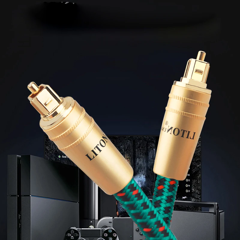 1szt LITON Cyfrowy optyczny kabel audio Toslink Kabel koncentryczny SPDIF Wzmacniacze HiFi DTS Dolby 5.1 7.1