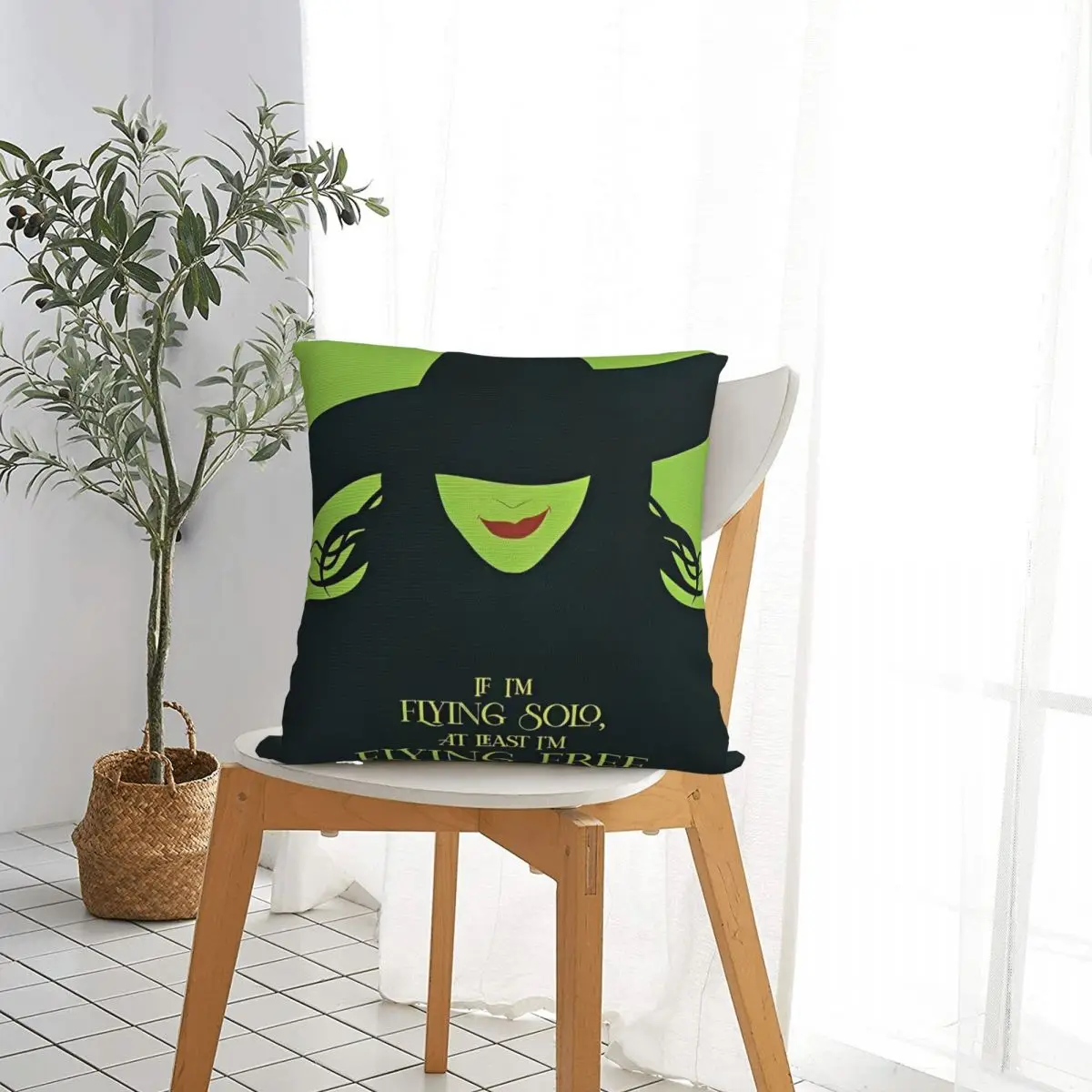 Epic Musical Fantasy Film W-Wicked Pillow Case Cushion Cover Funny Zippered Decorative Pillowcase for Home 18