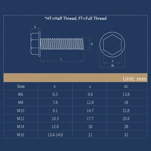 Imagen 2 del producto Grado 10,9 acero al carbono negro M6 M8 M10 M12 M14 M16 tornillos con tapa de brida hexagonal perno con almohadilla tornillo de cabeza Hexagonal 1 ~ 5 uds