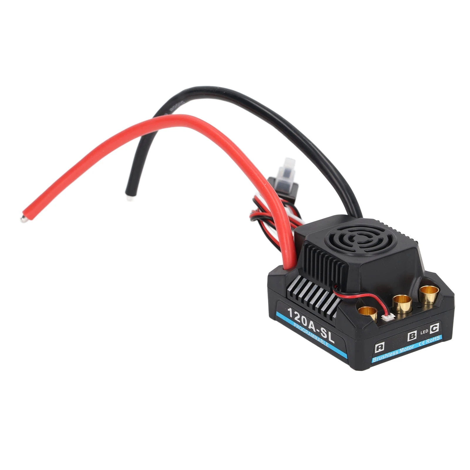 ESC senza spazzole ESC programmabile ESC 120A ESC senza spazzole Regolatore di velocità elettrico impermeabile programmabile professionale per auto RC 1/8