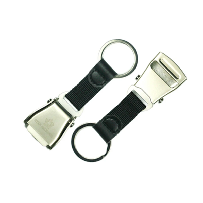 Airplane Seat Belt Key Ring Buckle Pendant