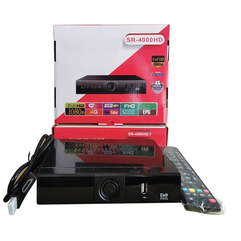 SR-4000HD DVB-S2 Satellite Receiver set top box  1080P HD satellite TV Decoder You tube, cam, mgcam NEWCAM online movie