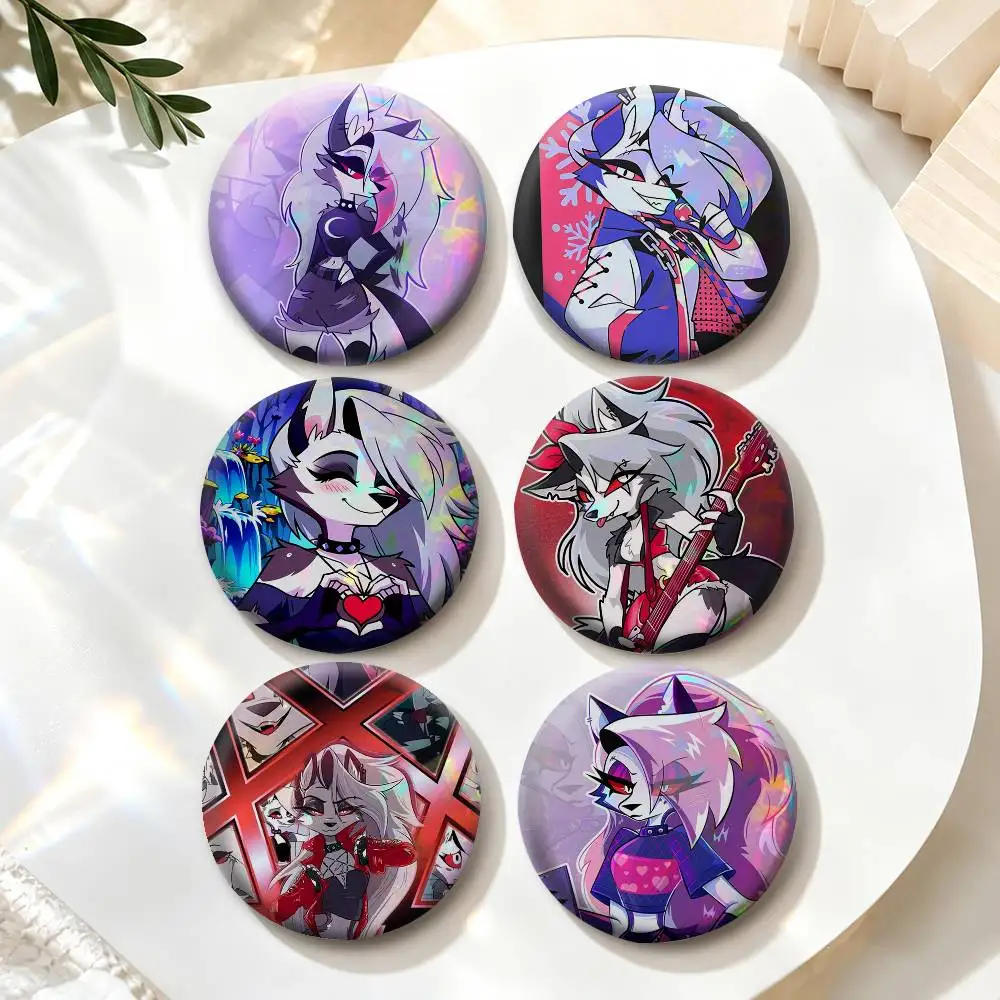 Adult Animation S-Sassy Loona  Badges Creative Tinplate Button PinsBrooch Badge Clothes Backpack