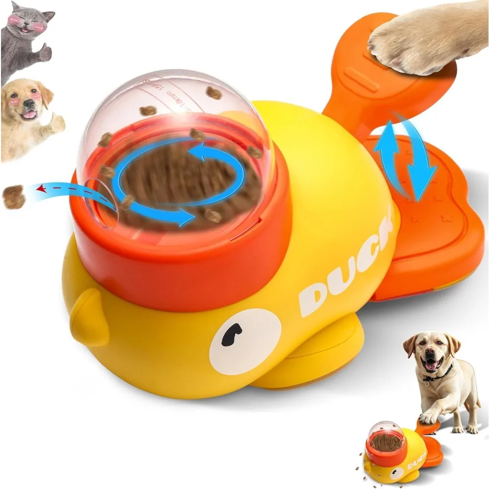 

Duck Shaped Interactive Dog Slow Feeder Toy for Small Dogs IQ Training Puzzle Game Anti Gulping Reduces Bloating Durable Design