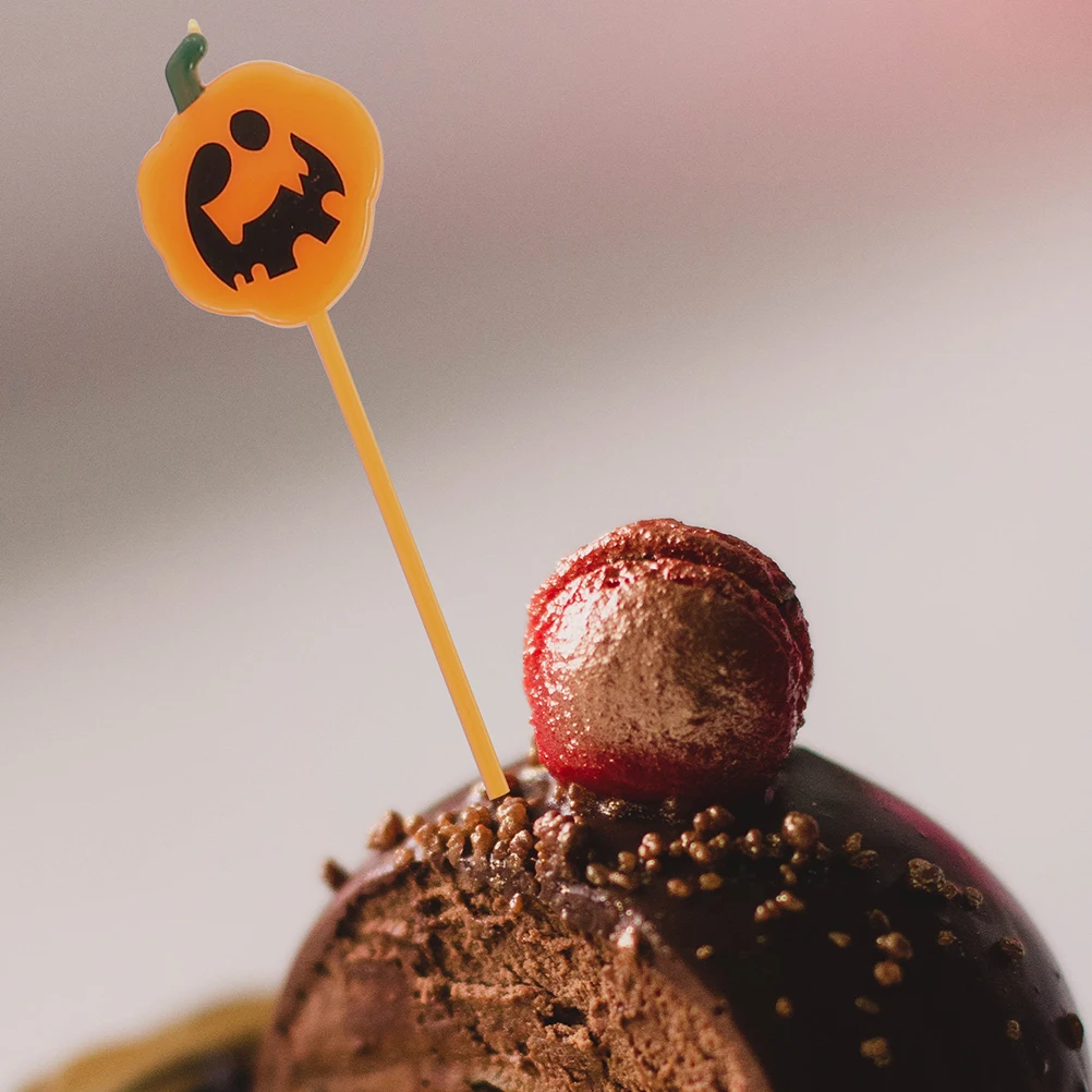 

40 Pcs Cake Picks Halloween Party Decorations Lightweight Cupcake Toppers Dessert Decors Festival Supplies CakeInserted Cards