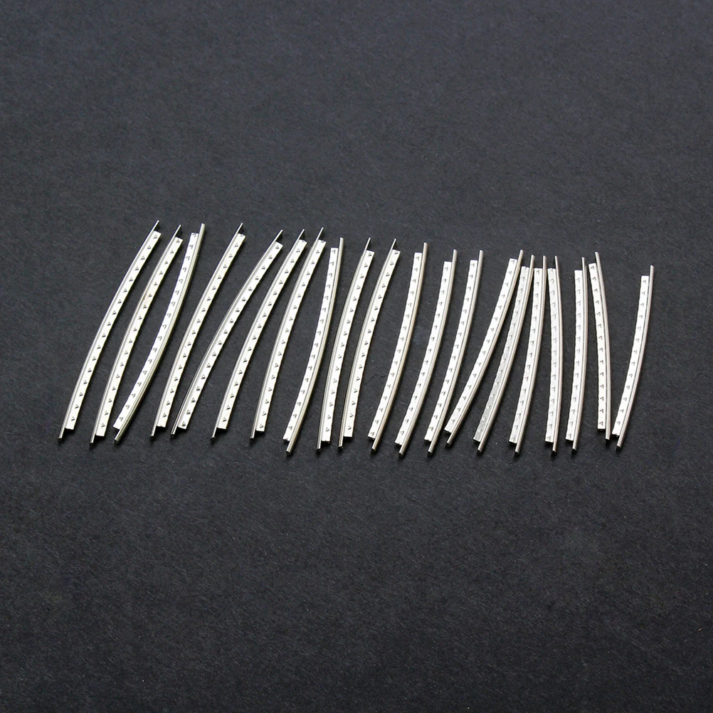 

20pcs Electric Bass Fret Wire Guitar Fingerboard Copper Nickel Alloy Silver Folk Silk Corrosion Resistant High Strength