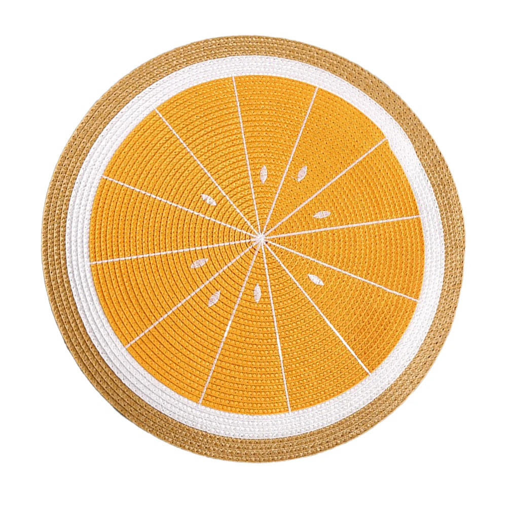 Almohadillas aislantes, manteles individuales para mesa, manteles individuales de sandía, mesas redondas de estilo japonés de verano