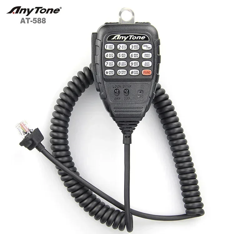 ANYTONE-Mobile Transceiver, Single Band Radio with Amateur and Professional Mode, VHF, UHF, AT-588