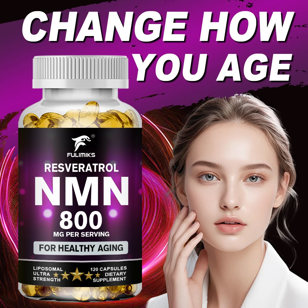 Cápsulas de NMN, para Aumentar los Niveles de NAD, Reparación del ADN y Envejecimiento Saludable, Apoyo Antienvejecimiento, Certificado GMP