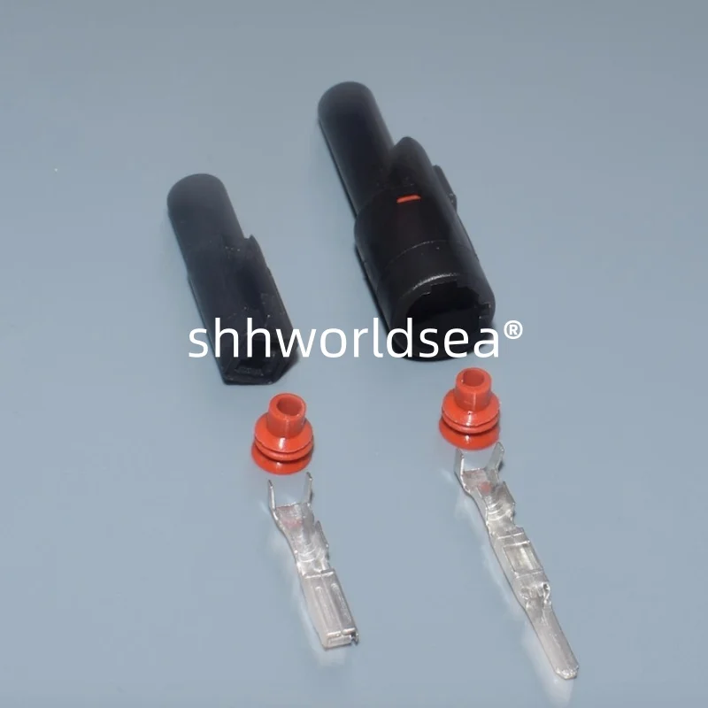 2/100set 1 Pin FW-C-1M-B FW-C-1F-B AC Assembly Automotive Connector Electrical Wiring Harness Socket Power Plug