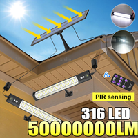 50000000LM Outdoor Solar Lights With Remote Control External Solar Lamp 3 Meter Cable Camping LED Pendant Lantern Garden Light