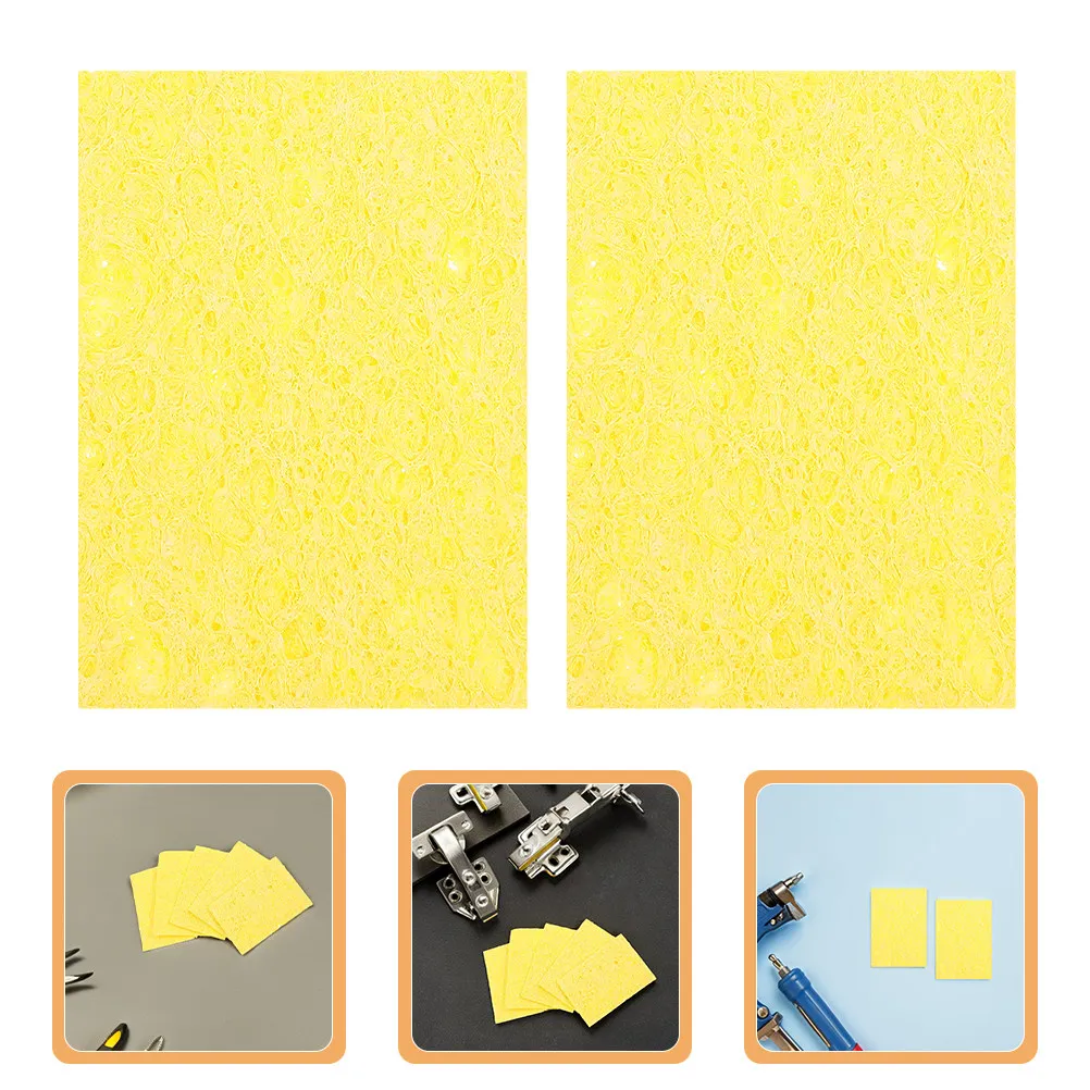 10Pcs Solder Iron Tip Cleaner Square Sponge Block High Absorbency Stackable Design Soldering Cleaner Soldering Iron Sponge