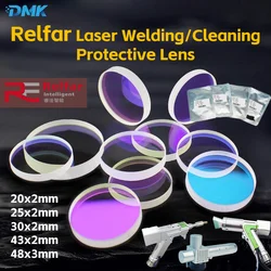 10pcs/Lot Relfar Laser Welding Head Potective Windows Cleaning Gun Protect Lens 20*2 25*2 30*2mm For FWH20-S10A/B FWH30-D10A/C