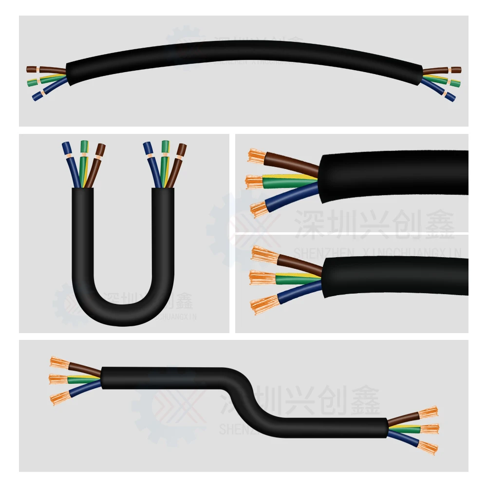 High Performance Od 7Mm Full Automatic Multi-core  8 Cores Cable Inside/outside Shielded Cable Cutting and Stripping Machine
