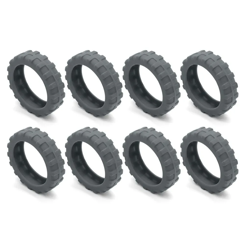 8PCS/Set Silicone Travel Luggage Caster Shoes with Silent Sound Suitcase Parts Axles Trolley Box Casters Cover Reduce Noise