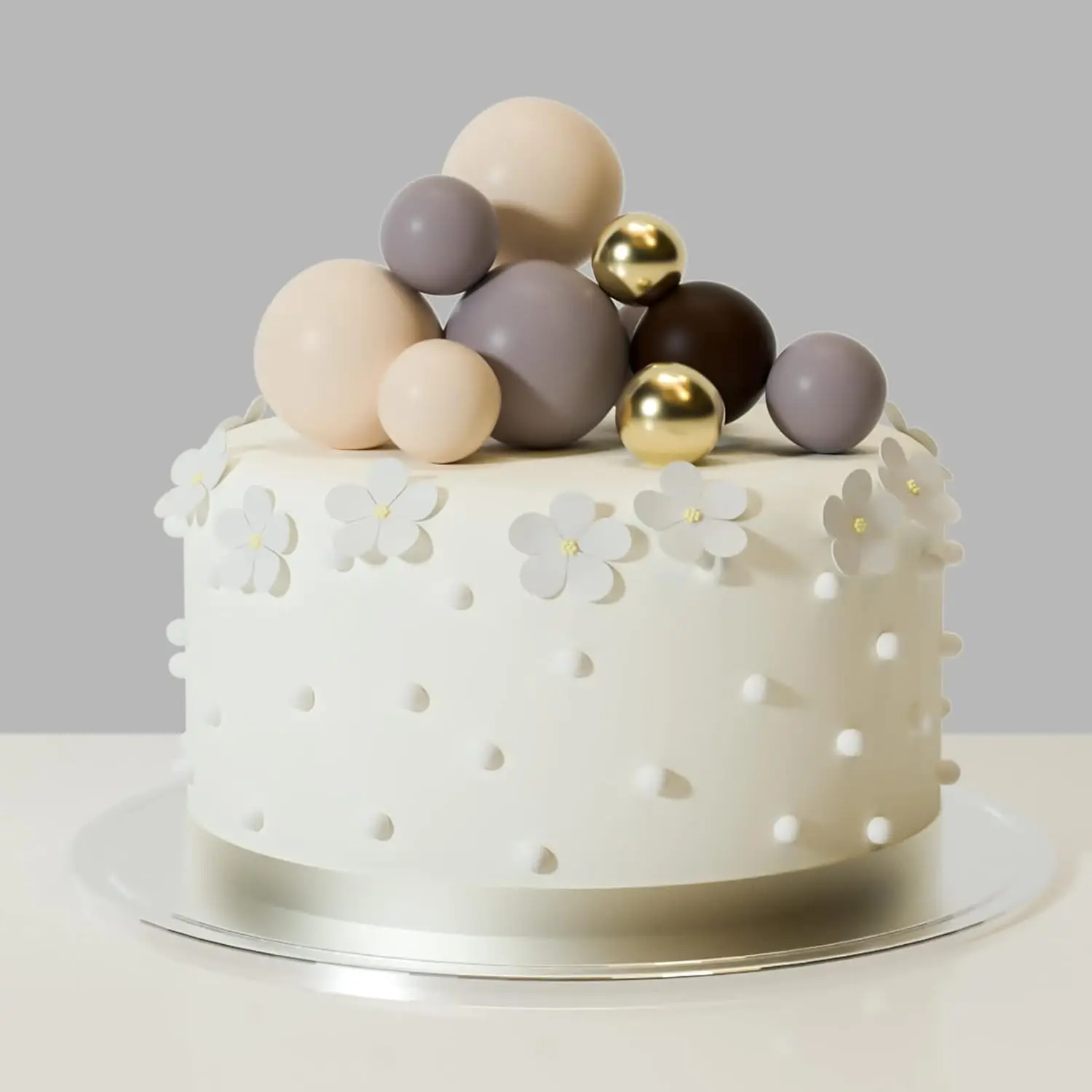 32 Stück Weihnachtskugel-Kuchenaufsatz, Dekorationen, Schaumstoffkugeln, Kuchenaufsatz, Kugeln, Kuchendekorationen für Hochzeit, Party, Geburtstag – Detail 22