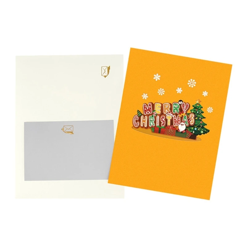 Customizable Christmas 3D Greeting Card with Music for Individualized Messages