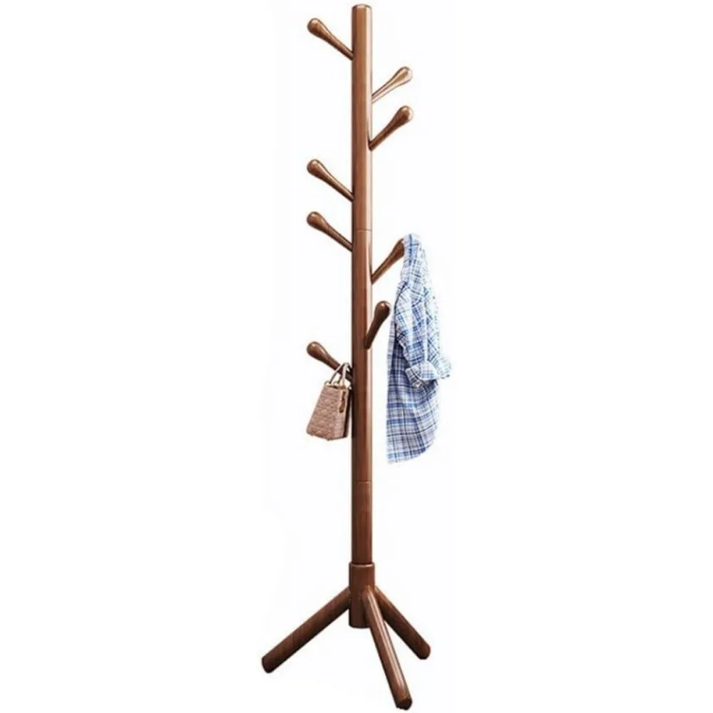 Office Coat Rack 8 Hooks Floor Standing Coat Rack Entrance Hanger Suitable for Living Room Entrance Bedroom Bedroom Coat Rack