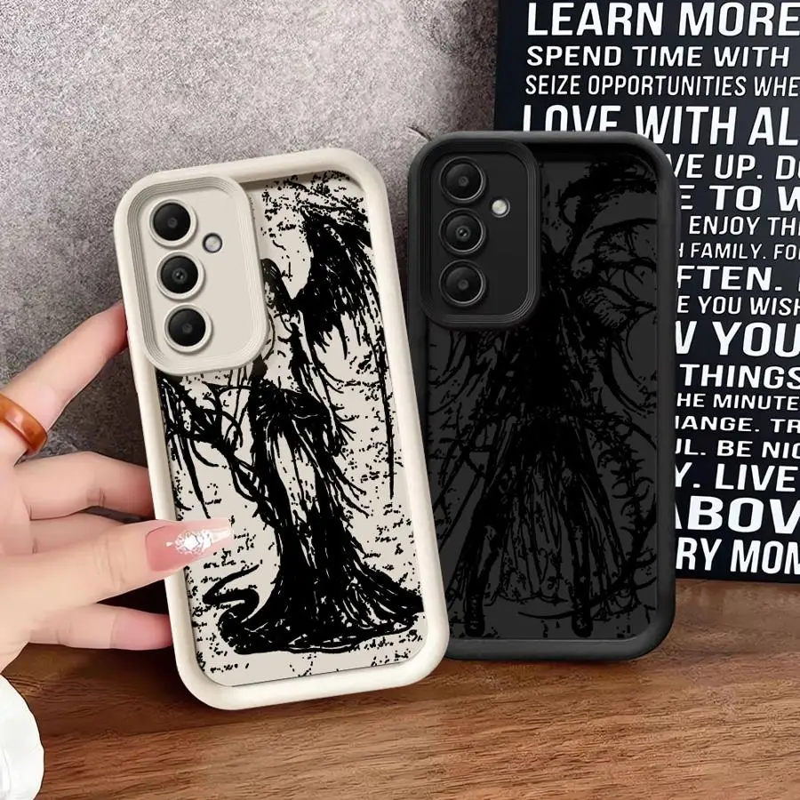 

Мягкий чехол для телефона в стиле ретро Punk Black Angel для Samsung Galaxy A16 A36 A34 A32 A23 A26 A33 A14 A56 A24 A12 A13 A22