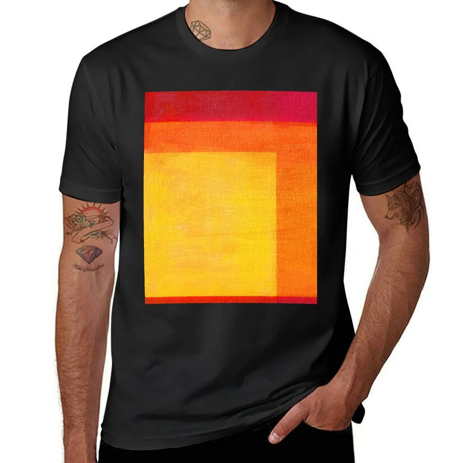 

Abstract Painting Lemonade Stand T-Shirt anime shirt graphic t shirt vintage Short sleeve tee men clothes