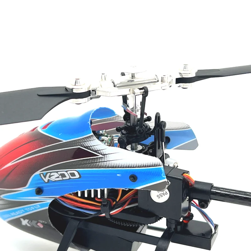 المعادن ترقية شفرة المشبك الدوار المشبك عبر القرص مجموعة RC أجزاء الطائرات صالح ل WLtoys K200 التحكم عن بعد الطائرات الملحقات #4