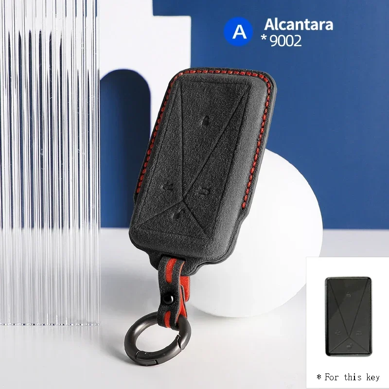 Alcantara Fur KeyBag Car Remote Key Case Cover Shell Keychain for  Avita 11 High-quality