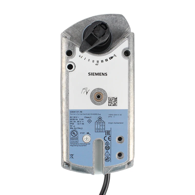 

GMA161.9E GMA131.9E Поворотный привод для шаровых кранов с пружинным возвратным переменным током, 24 В, 7 Нм, 3 положения