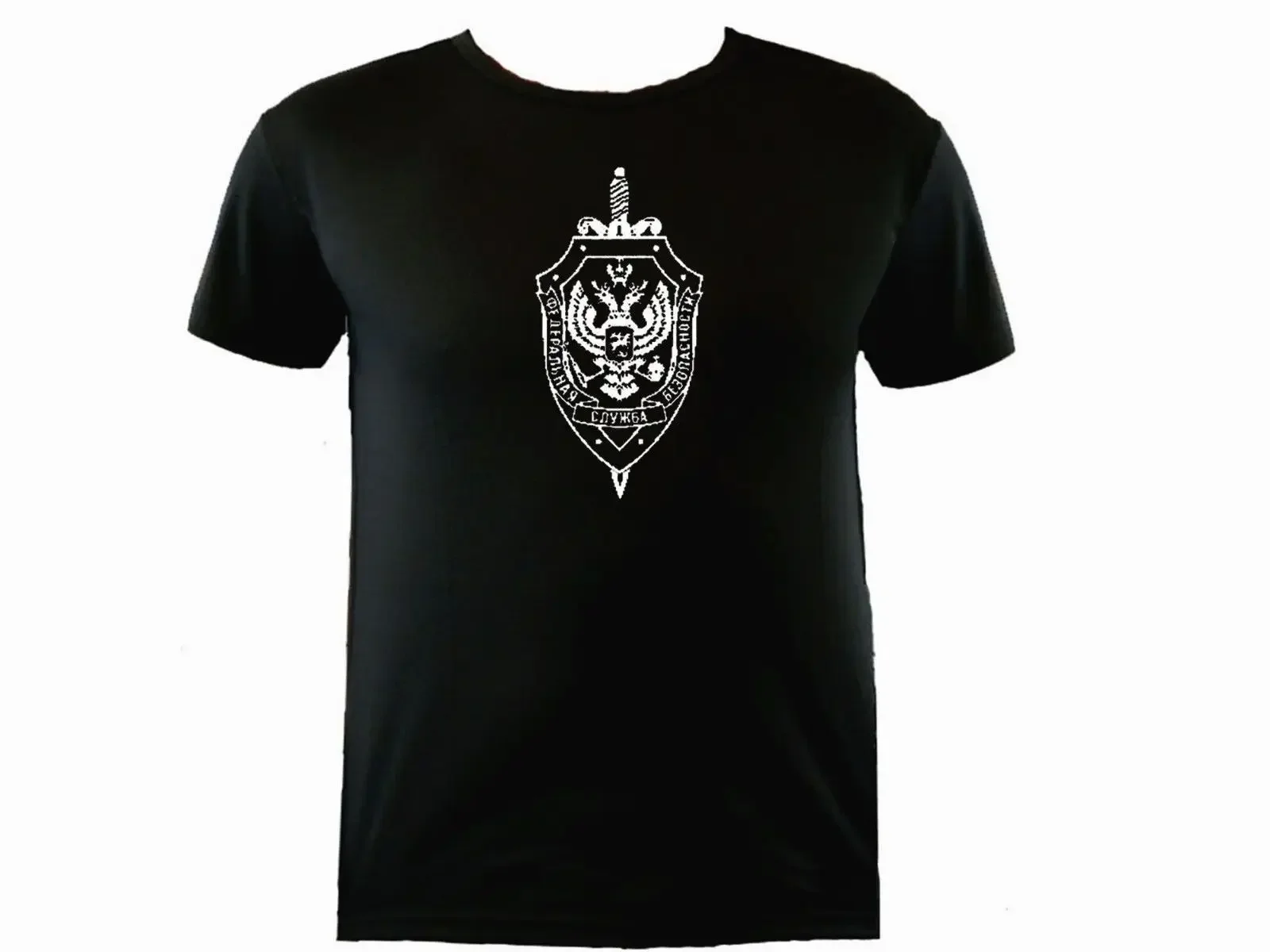 Russian Federation FSB Emblem Workout T-Shirt 100% Cotton O-Neck Short Sleeve Summer Casual Mens T-shirt Streetwear