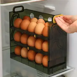 Egg Storage Box Side Door of Refrigerator Storage Organizer Kitchen Reversible Special Egg Storage Tray Kitchen Accessories