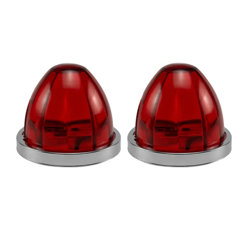 

Ac29-2PCS Светодиодный боковой габаритный индикатор, указатель поворота, стоп-сигнал, арбузные фонари под светящимися колесными фонарями, полуприцеп для грузовиков