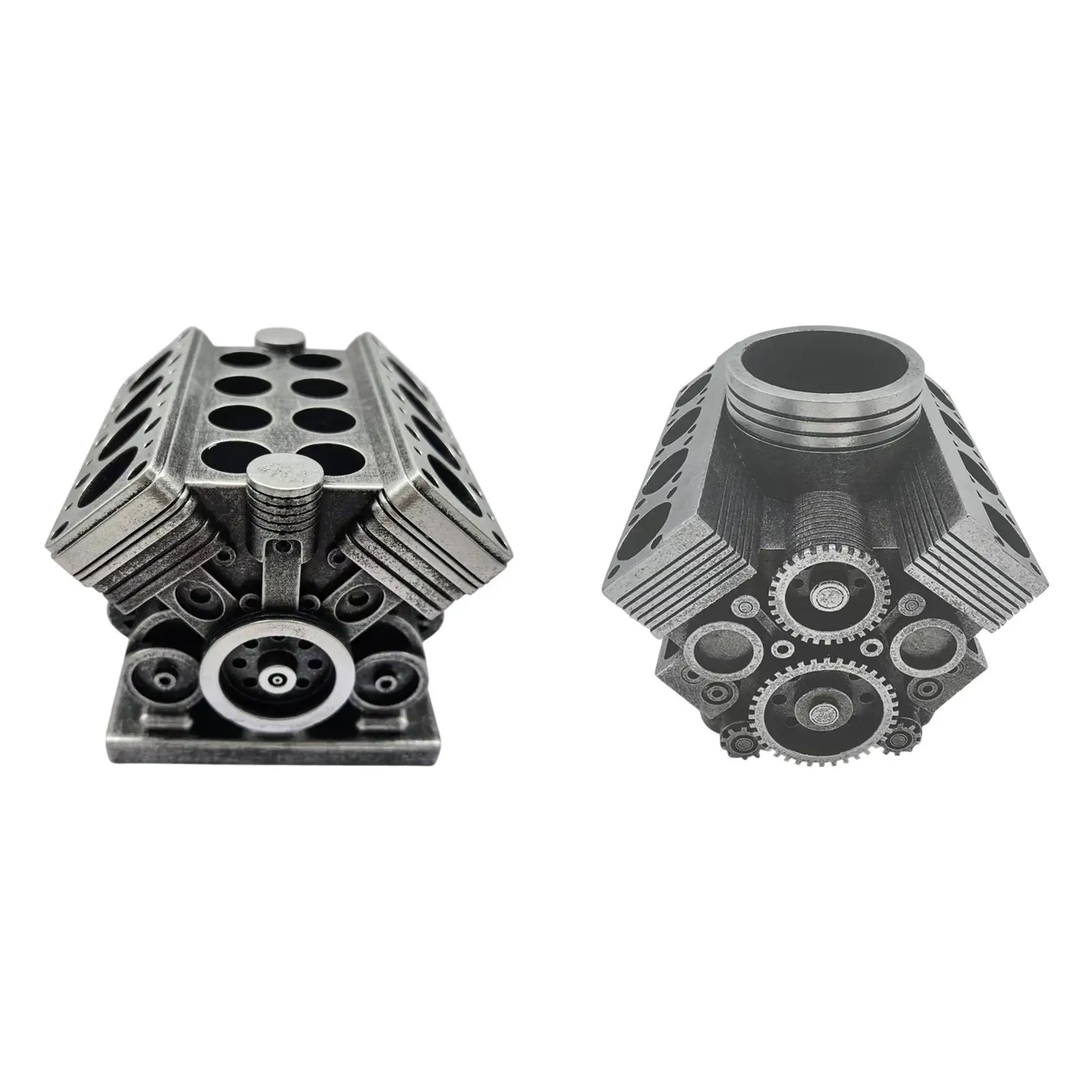 

Steampunk Pen Holder Boyfriend Gift Desktop Organizer for Study Room School