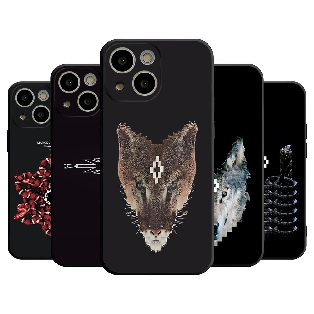 Чехол для телефона M-MARCELO B-BURLON для 14 Pro Max для Apple Iphone 15 Po Marx 12 Mini 11 13 Pro Xr Xs 8 7 Plus, задняя крышка