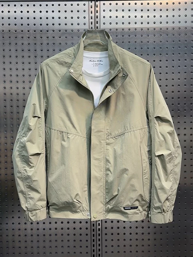 

Весенне-осенний мужской джинт, новинка 202, модная рабочая одежда с воротником-стойкой, дэт, уличная повседневная ветровка, молодежная активная одежда