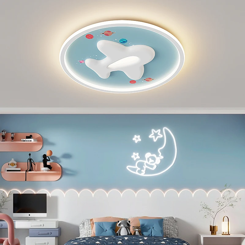 Airplane Cloud Lamp Modern Astronaut Chandelier Restaurant Light Nordic Child Room Lamps Kitchen Boys  Kids Chandelier Fixture