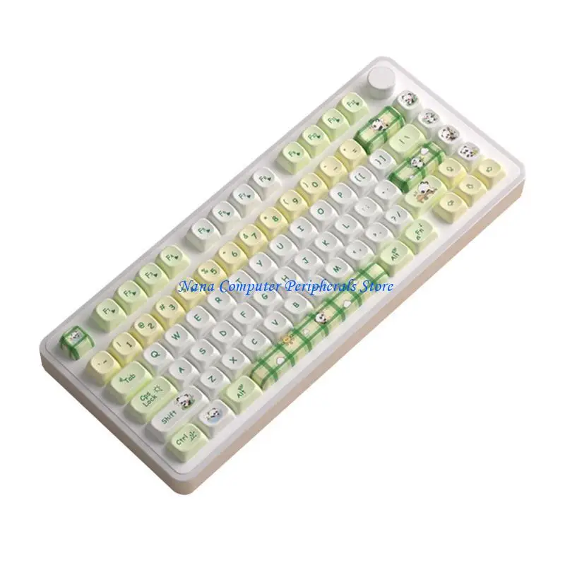 F68C 140 PBT-Wärme-Sublimationen Panda Theme Keycap für mechanische Tastatur