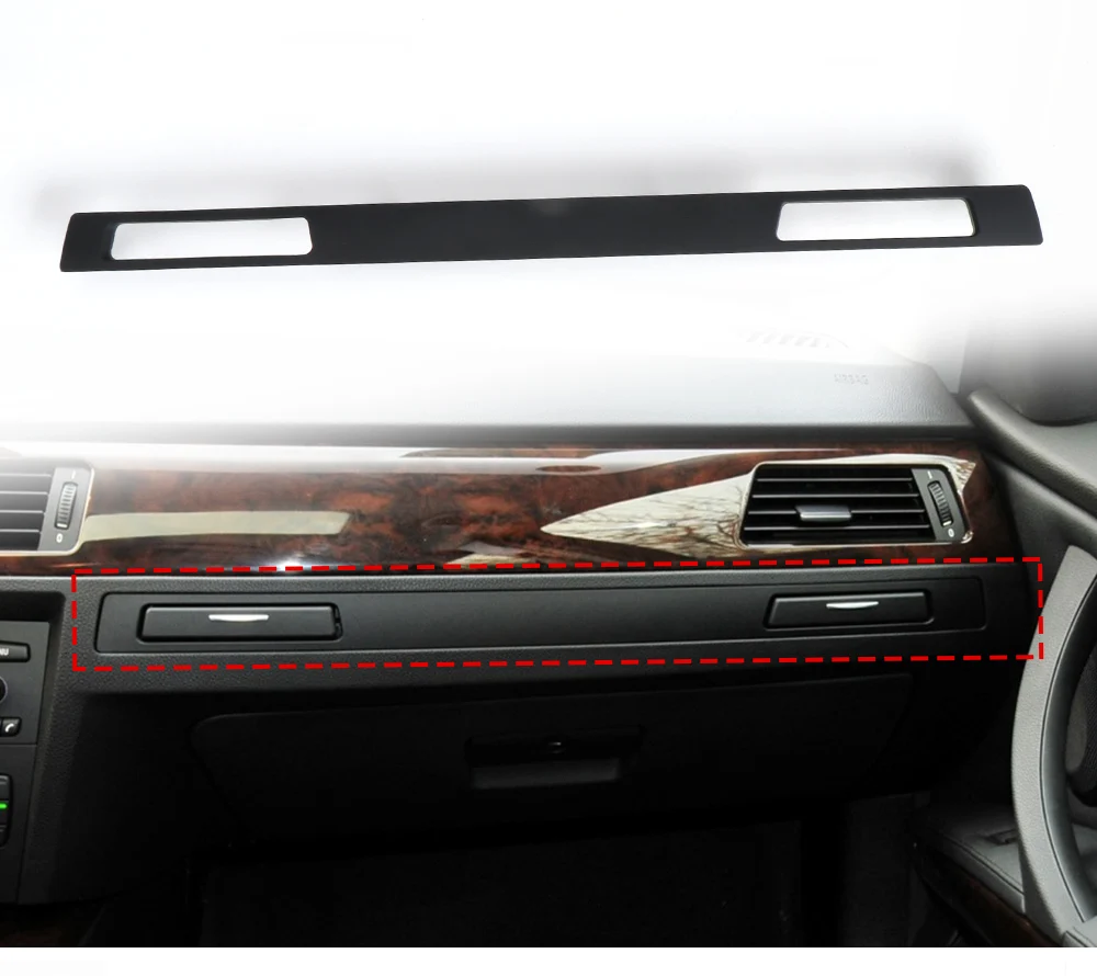 LHD Water Cup Holder Side Trim Panel For BMW E90 E91 E92 E93 2005-2012 Interior Decor Strip
