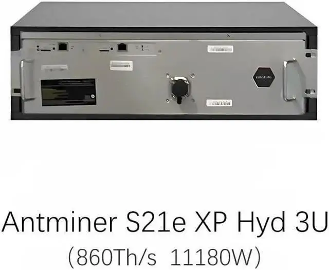 

BB Asic Bitmain Antminer S21E XP HYDRO 3U 860TH/s Bitcoin W/PSU Hot Sale