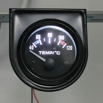 52mm 汽車水溫表 40-120攝氏度 水溫表 LED白光 汽車引擎水溫表 12V 10 最佳銷售 52毫米軌距 - №1
