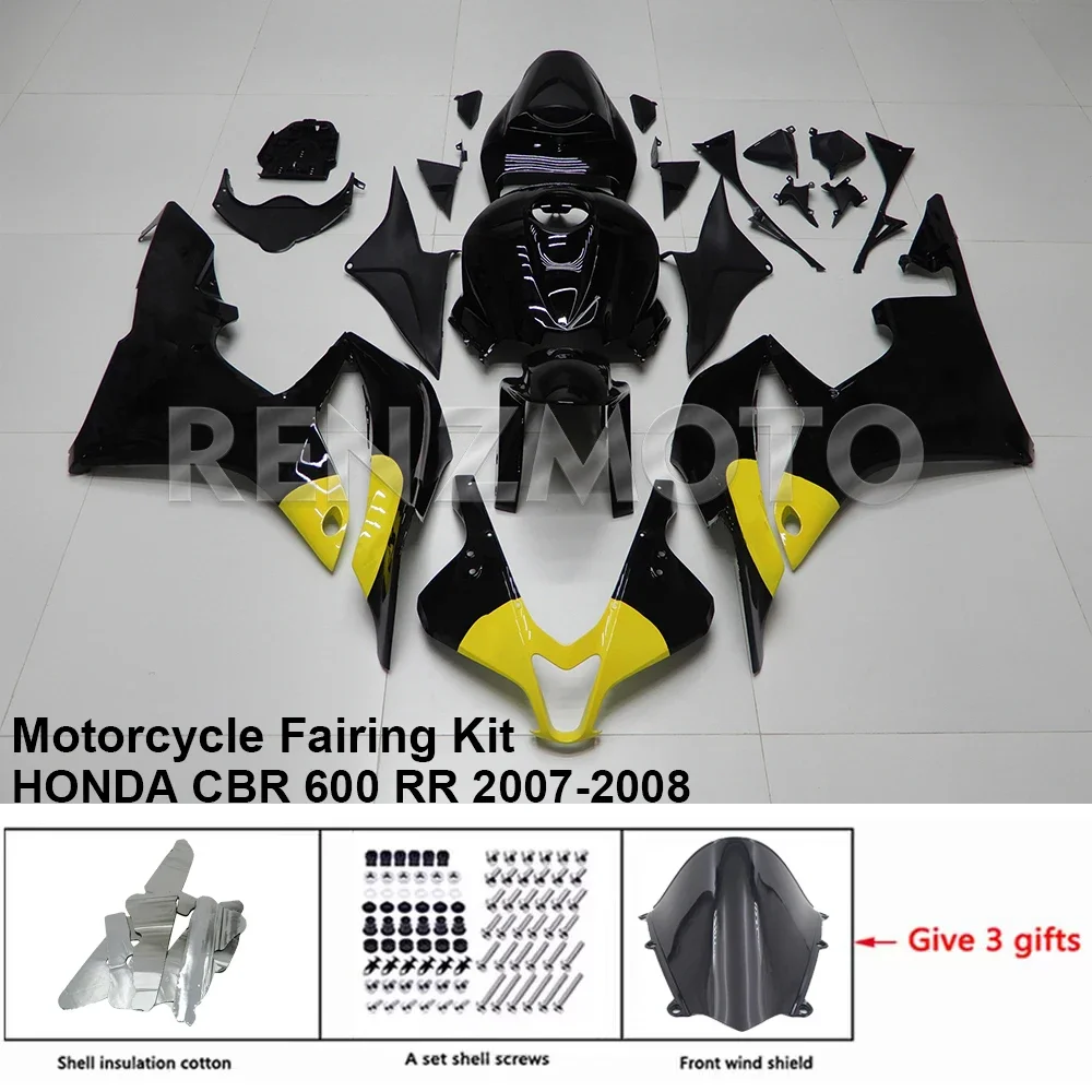 

Обтекатель R/Z HR08009 для HONDA CBR600RR 2007-2008, комплект кузова мотоцикла, декоративная пластиковая защитная пластина, аксессуары, оболочка